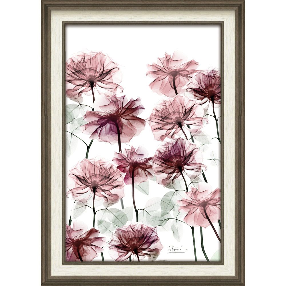 絵画 XRAYキャンバスアート「フラワーベッド（Mサイズ）」 レントゲンアート フレーム付き インテリア リビング 玄関 寝室 部屋に飾る 植物 花 プレゼント ギフト アートパネル 壁飾り 額装済 LLサイズ おしゃれ 壁掛け 絵