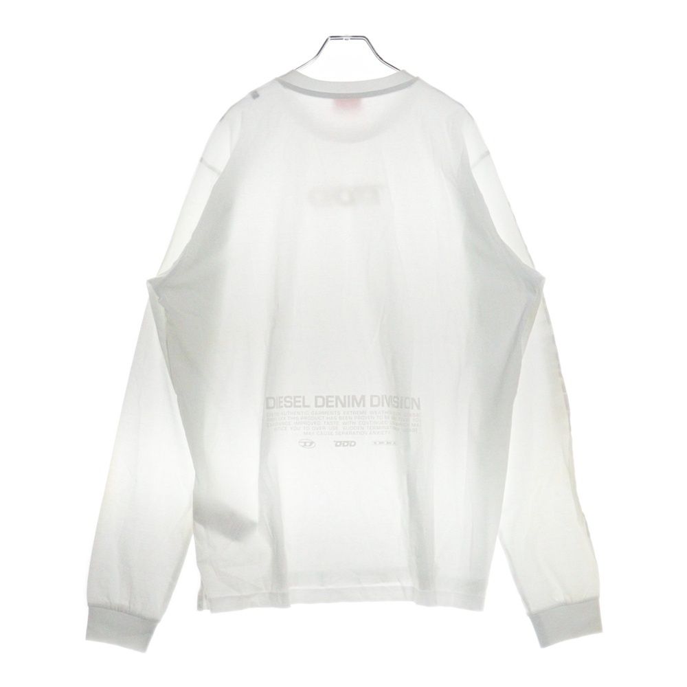 DIESEL (ディーゼル) DDDロゴ クルーネック 長袖 Tシャツ ロンT