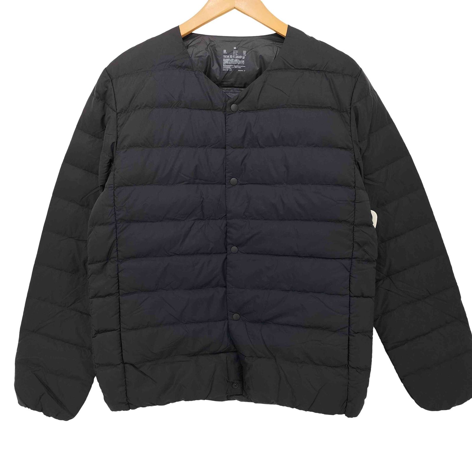 ムジルシリョウヒン 無印良品 2024AW 軽量ダウンノーカラージャケット(帯電防止裏地) メンズ JPN：M 