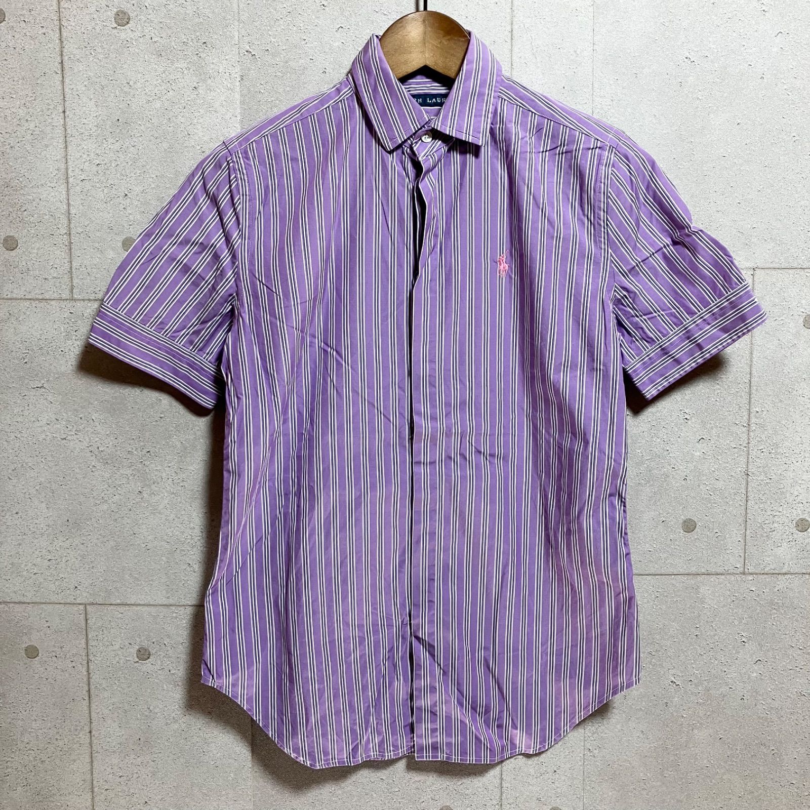 美品　ラルフローレン　POLO ストライプ半袖シャツ POLO RALPH LAUREN(ポロ ラルフ ローレン) ストライプ半袖シャツ