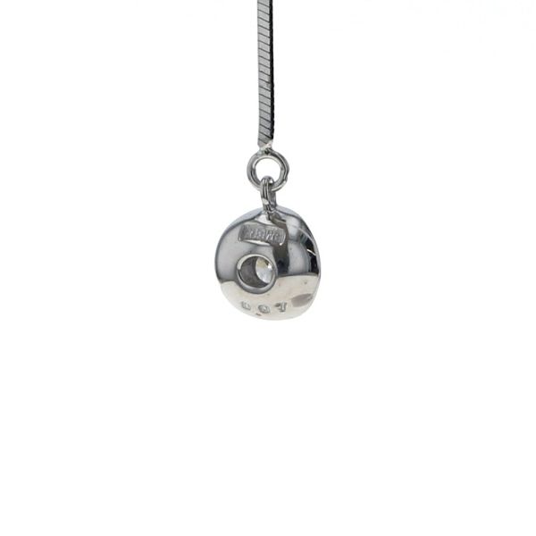 K18WG ホワイトゴールド ピアス ダイヤ 0.07/0.07ct CZ
