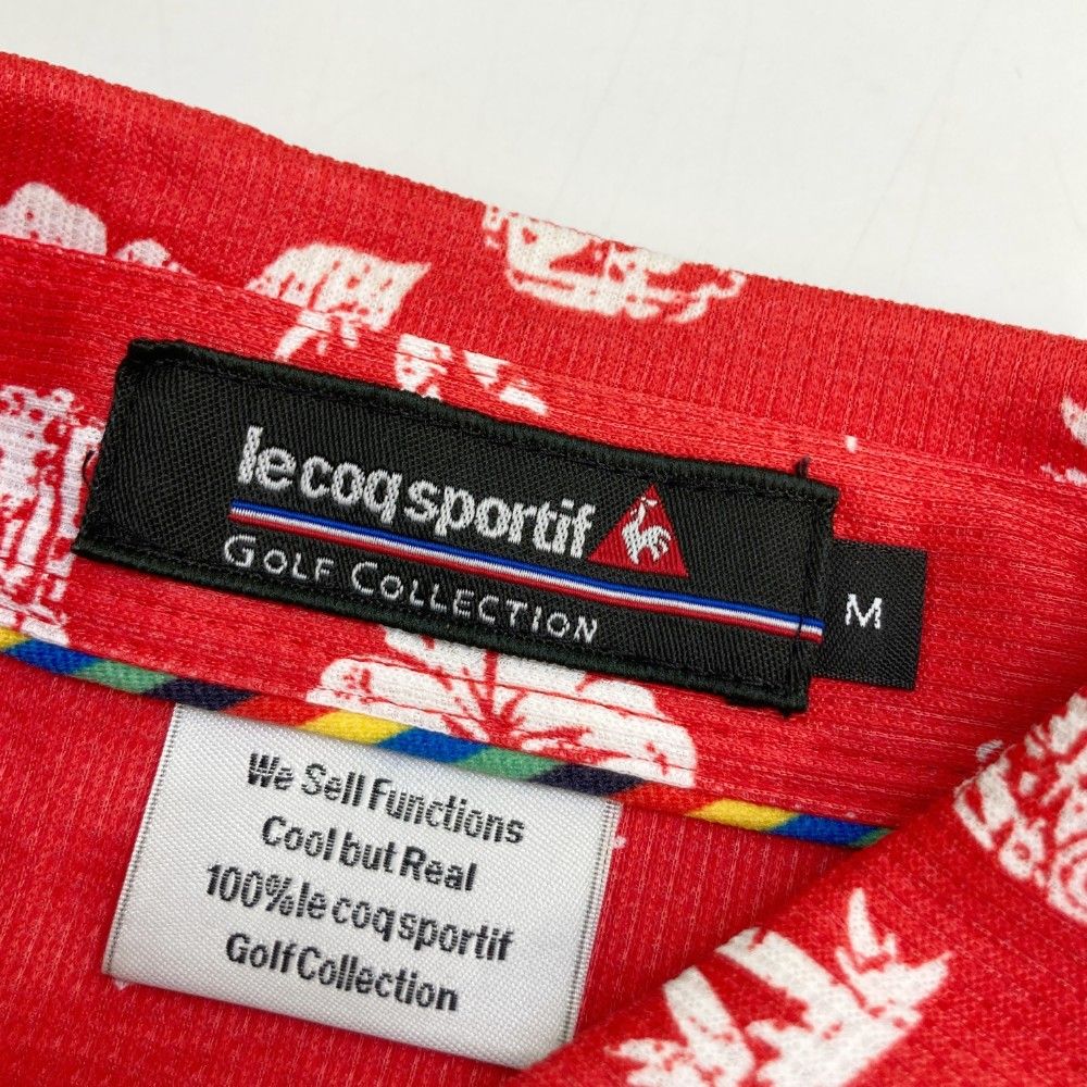 新品 ピン ゴルフ 上下セット 総柄ロゴ ポロシャツ ハーフパンツ レッド L 1-240101382725-m-01-pl.jpg
