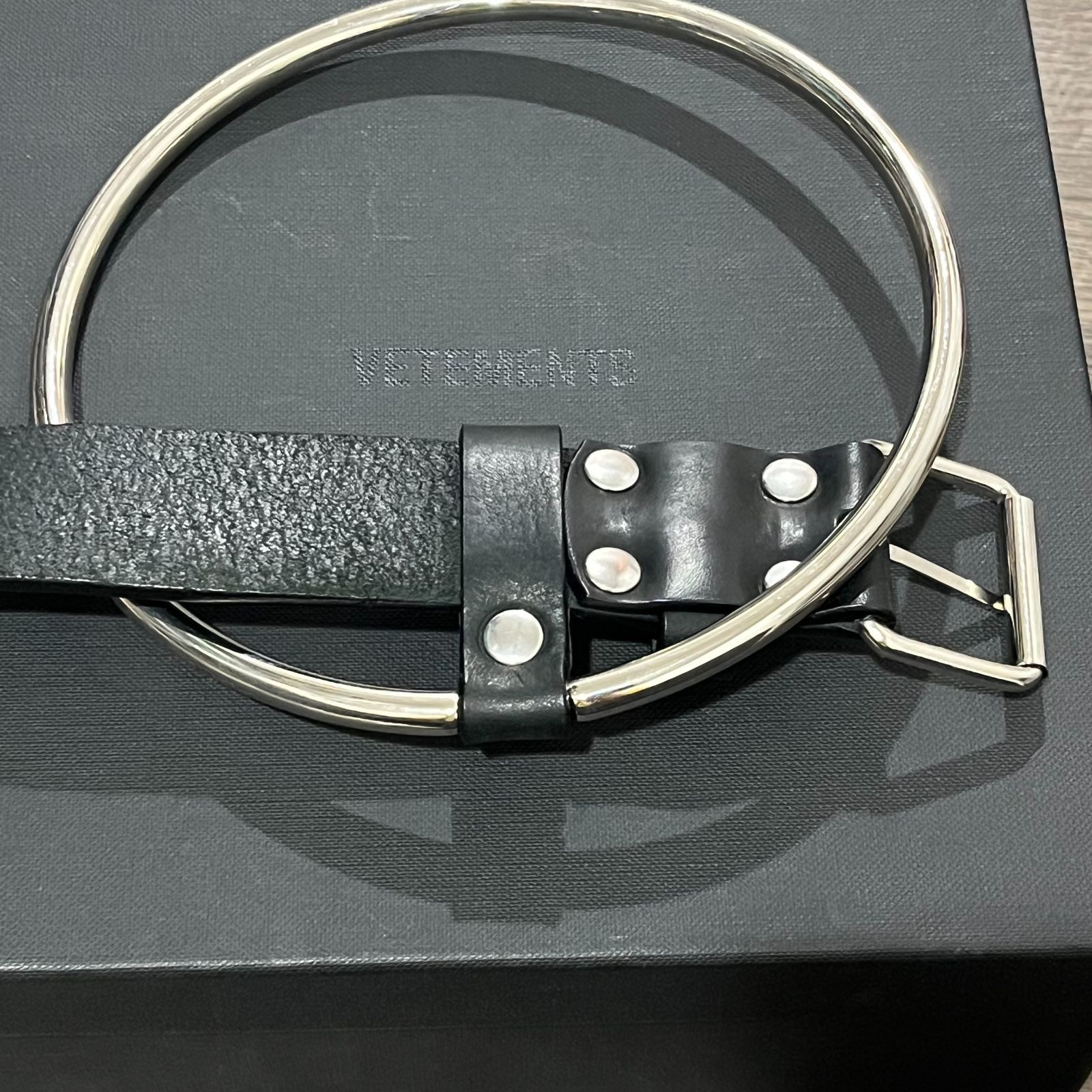 希少 VETEMENTS Ring leather belt レザー リング ベルト ヴェトモン