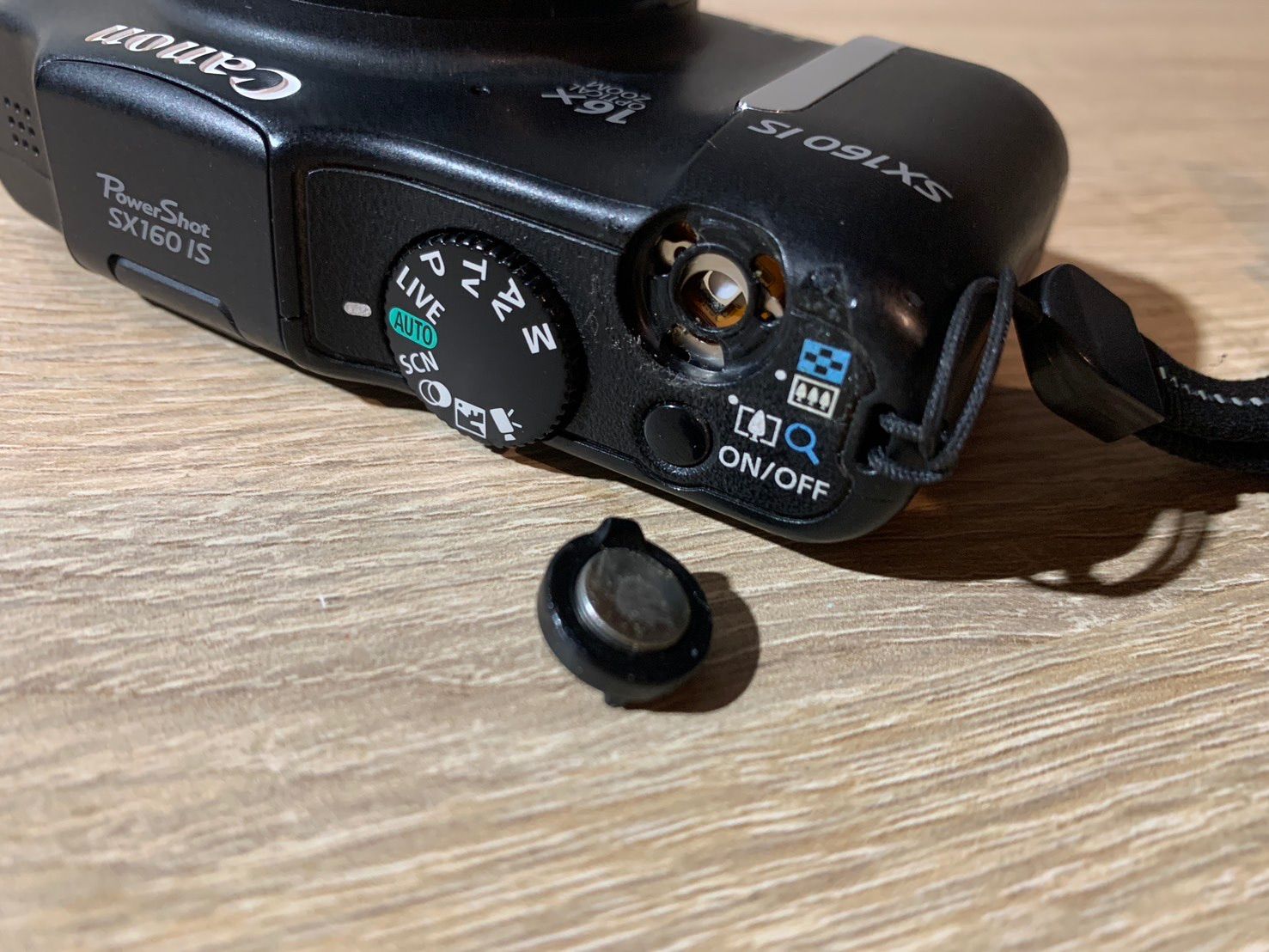 5989 Canon PowerShot SX160 IS ブラック デジカメ ジャンク品 - メルカリ