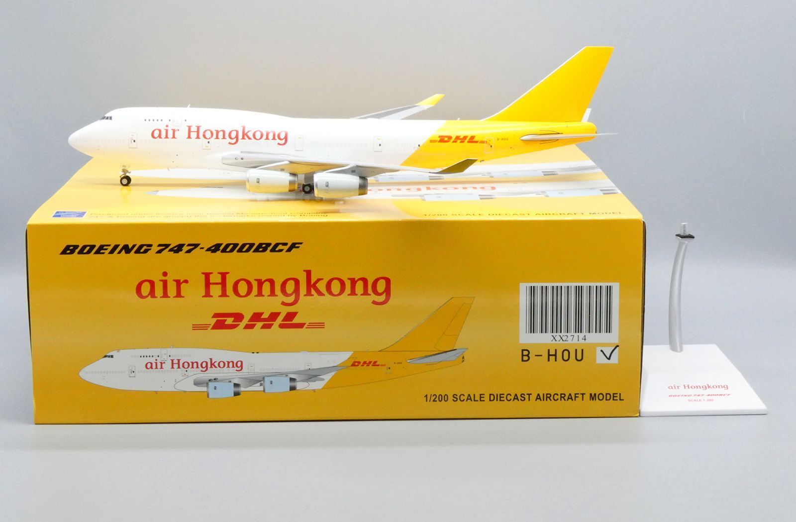 Jcwings エアホンコン DHL 747-400F B-HOU 1|200
