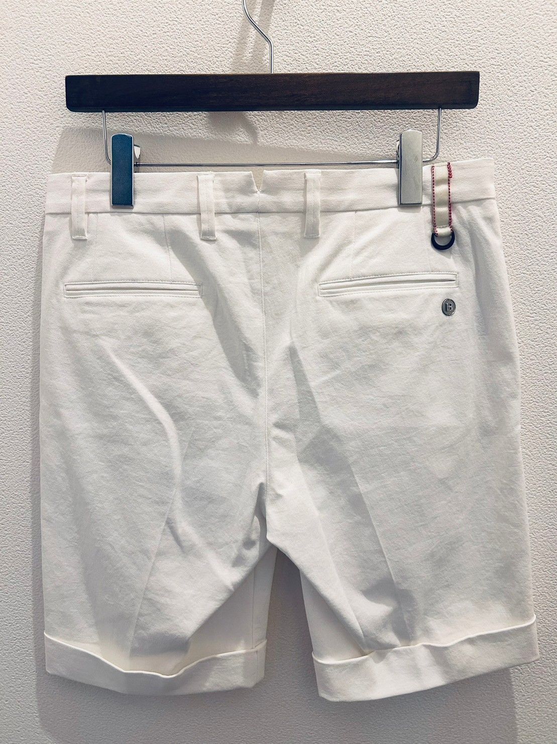 【新品】BRIEFING GOLF ブリーフィング ゴルフ メンズ BRG221M51 Mサイズ LINEN DRESS SHORT PANTS  ショーツ ショートパンツ ホワイト 白短パン brg221m51