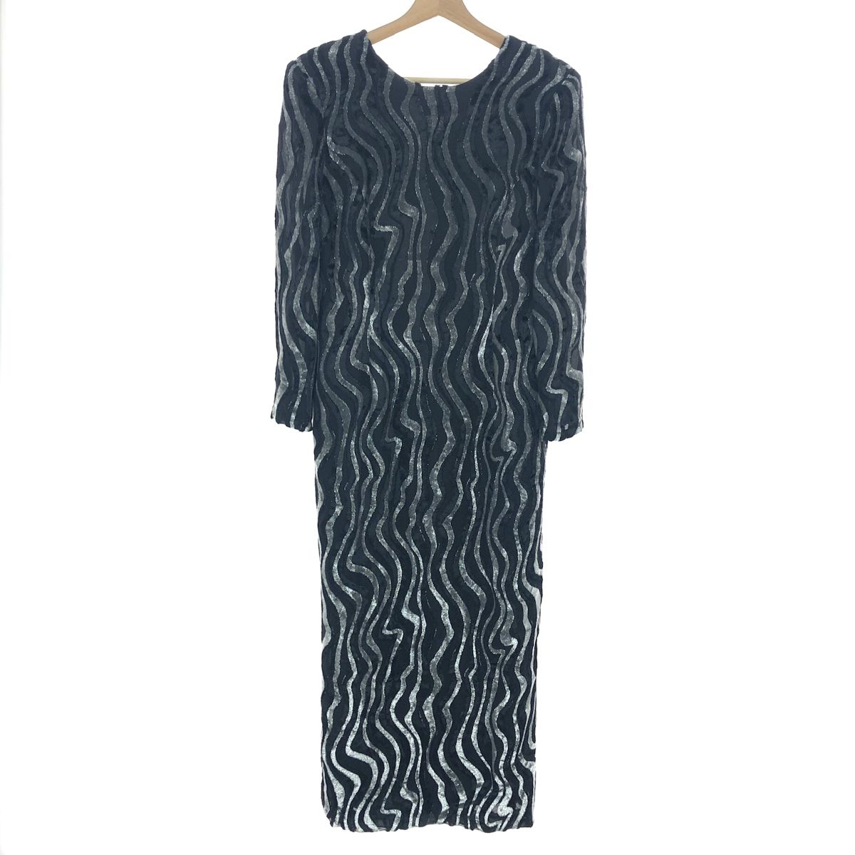 HANAE MORI ワンピース HANAE MORI×CELFORDコラボ】蝶ネクタイ付きプリーツワンピース