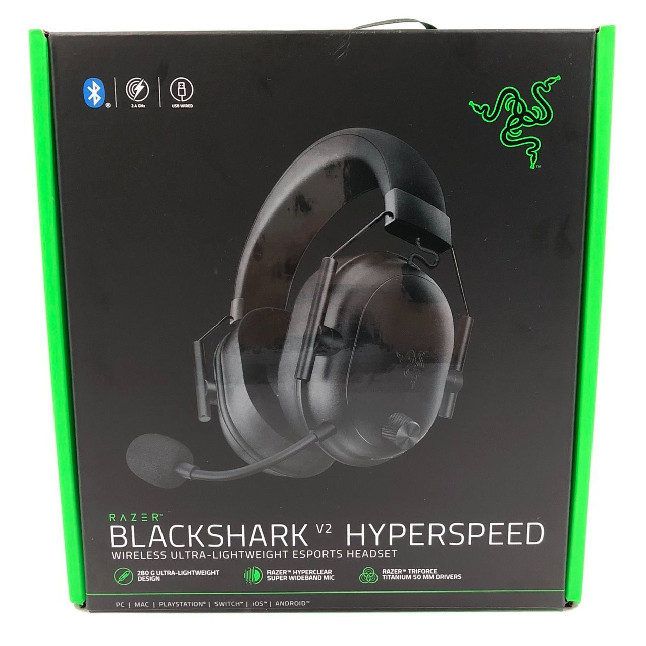 ♥品!! Razer レイザー BLACKSHARK V2 HYPERSPEED RZ04-04960100-R3M1 ブラック ワイヤレス ヘッドホン ヘッドセット Bluetooth 対応 動作 済み