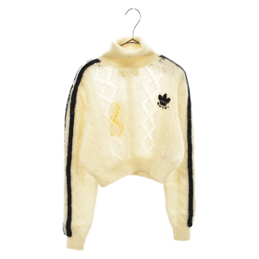 GUCCI (グッチ) 22AW×adidas モヘアニット セーター サイドライン GUCCI (グッチ) 22AW×adidas モヘアニット セーター サイドライン