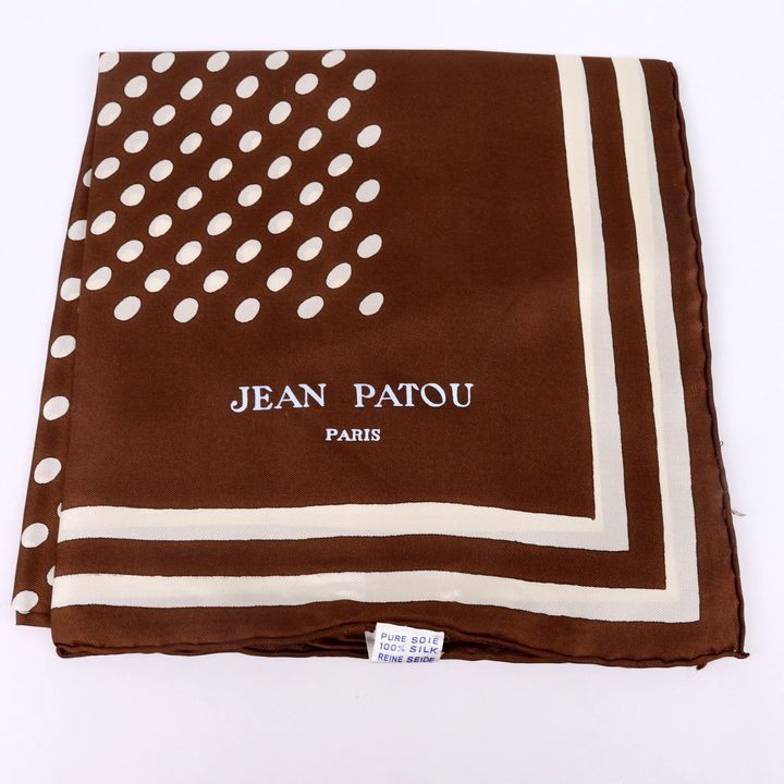 JEAN PATOU vintage フランス製 シルクスカーフ JEAN PATOU vintage フランス製 シルクスカーフ
