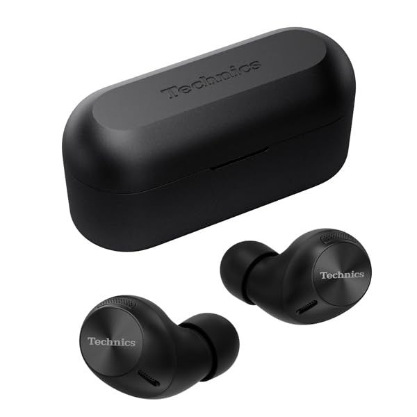 テクニクス ワイヤレスイヤホン EAH-AZ40M2-K ブラック bluetooth ノイズキャンセリング 3台マルチポイント IPX4 LDAC対応 ハイレゾ音質再生 アプリ対応 ブラック 単品