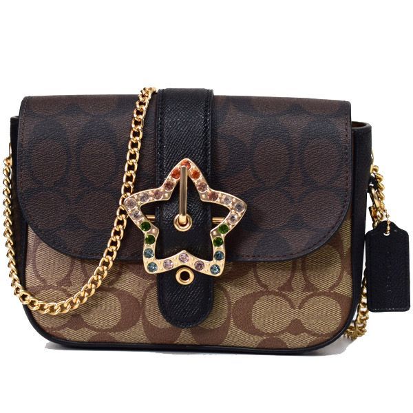 コーチ バッグ COACH コーティングキャンバス レザー シグネチャー 