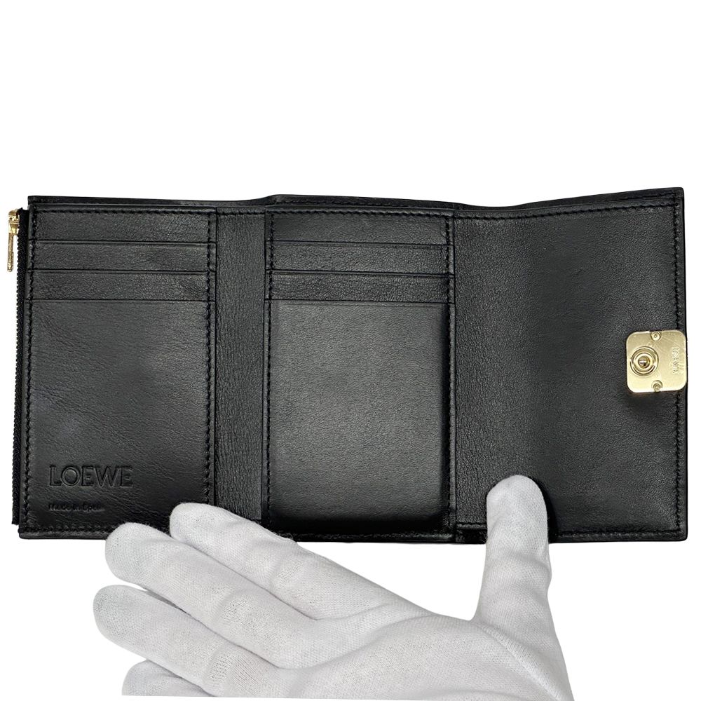 ロエベ LOEWE 財布 レディース ブランド パファー アナグラム 三つ折り