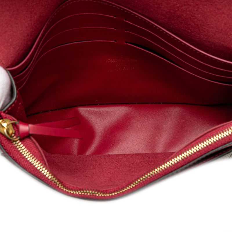 ルイ ヴィトン モノグラム ポルトフォイユ フローラル チェーン  