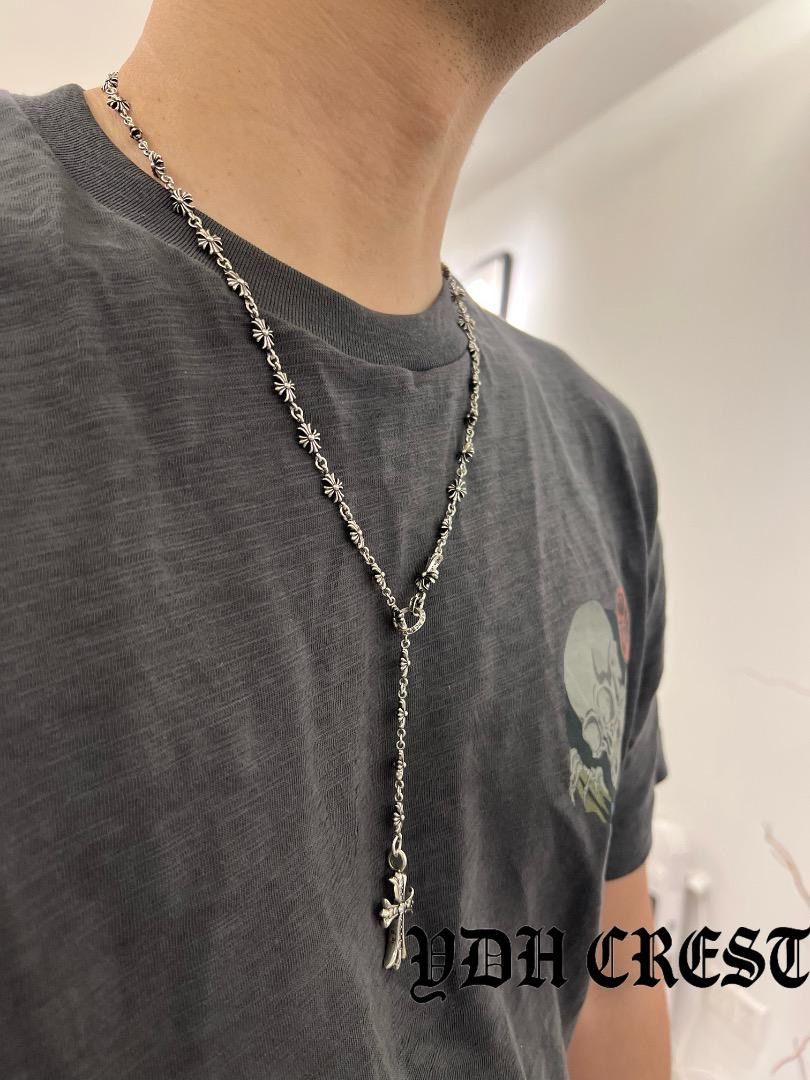 得価，最新作 ️KTSZJZ シルバーネックレス 飾りデザイン埋込みクロス