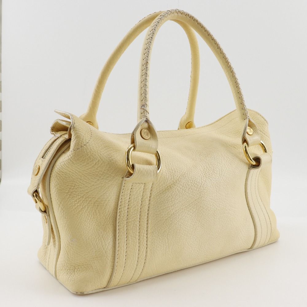 CELINE】セリーヌ ミニボストンバッグ トリオンフ レザー オフ