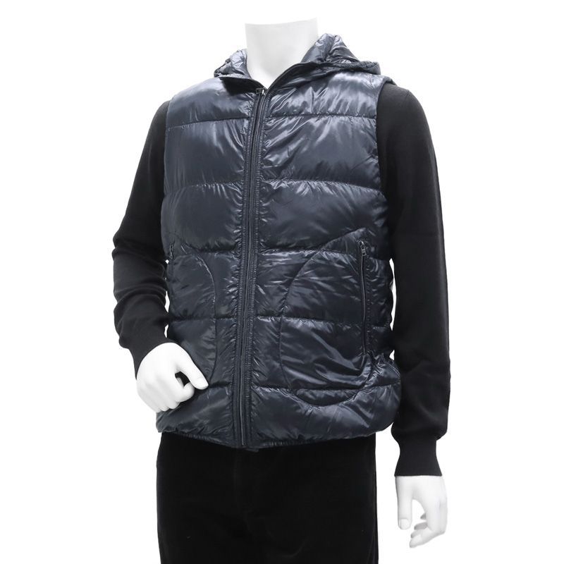 極美品】Herno ヘルノダウンベスト ネイビー 【公式通販】