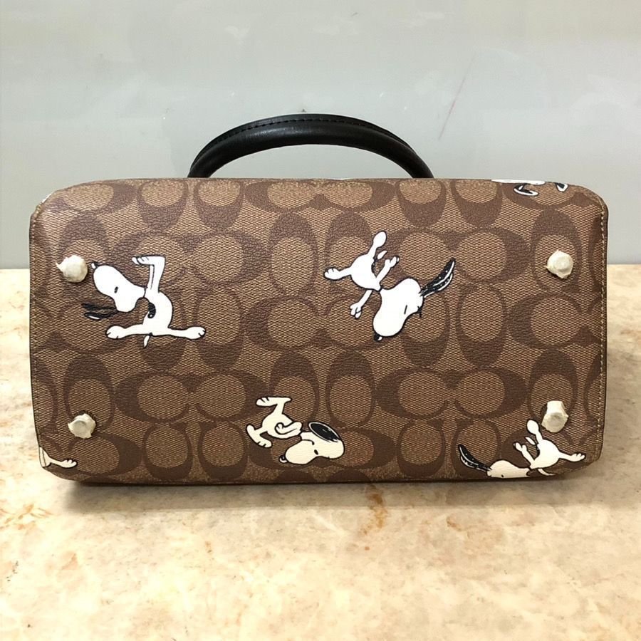 COACH ⭐︎スヌーピー ボストンバッグ⭐︎美品 COACH コーチ バッグ スヌーピー ピーナッツ コラボ ボストン