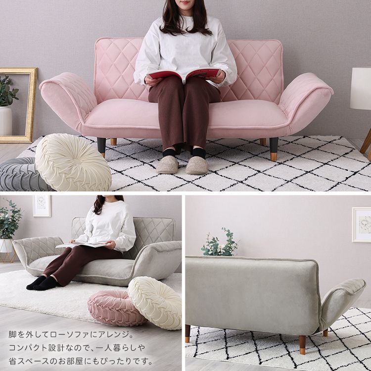 cobra様専用】グレー カウチソファ 付属クッション付き グレーソファー