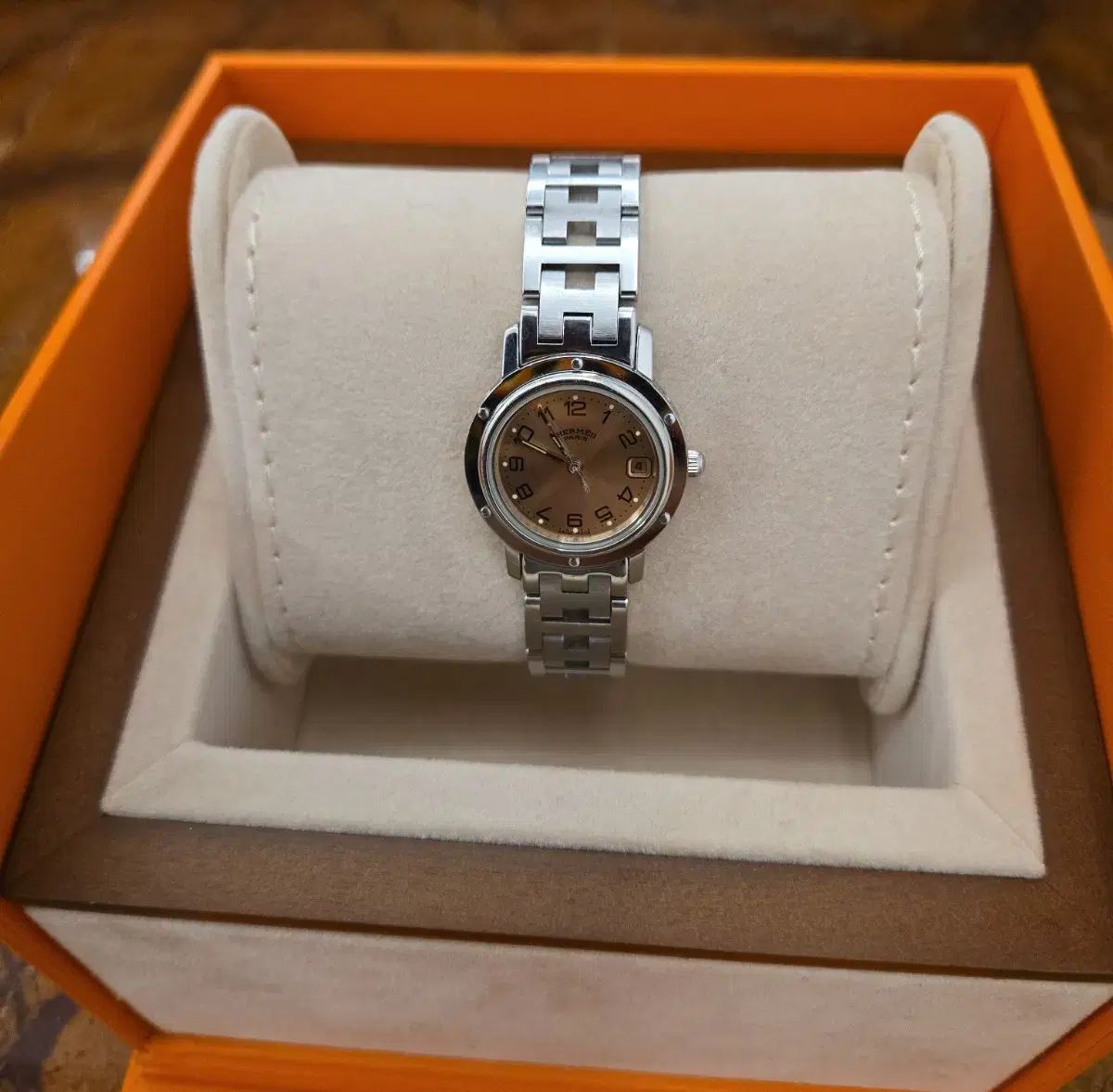 HERMES エルメス レーディス メタル 時計