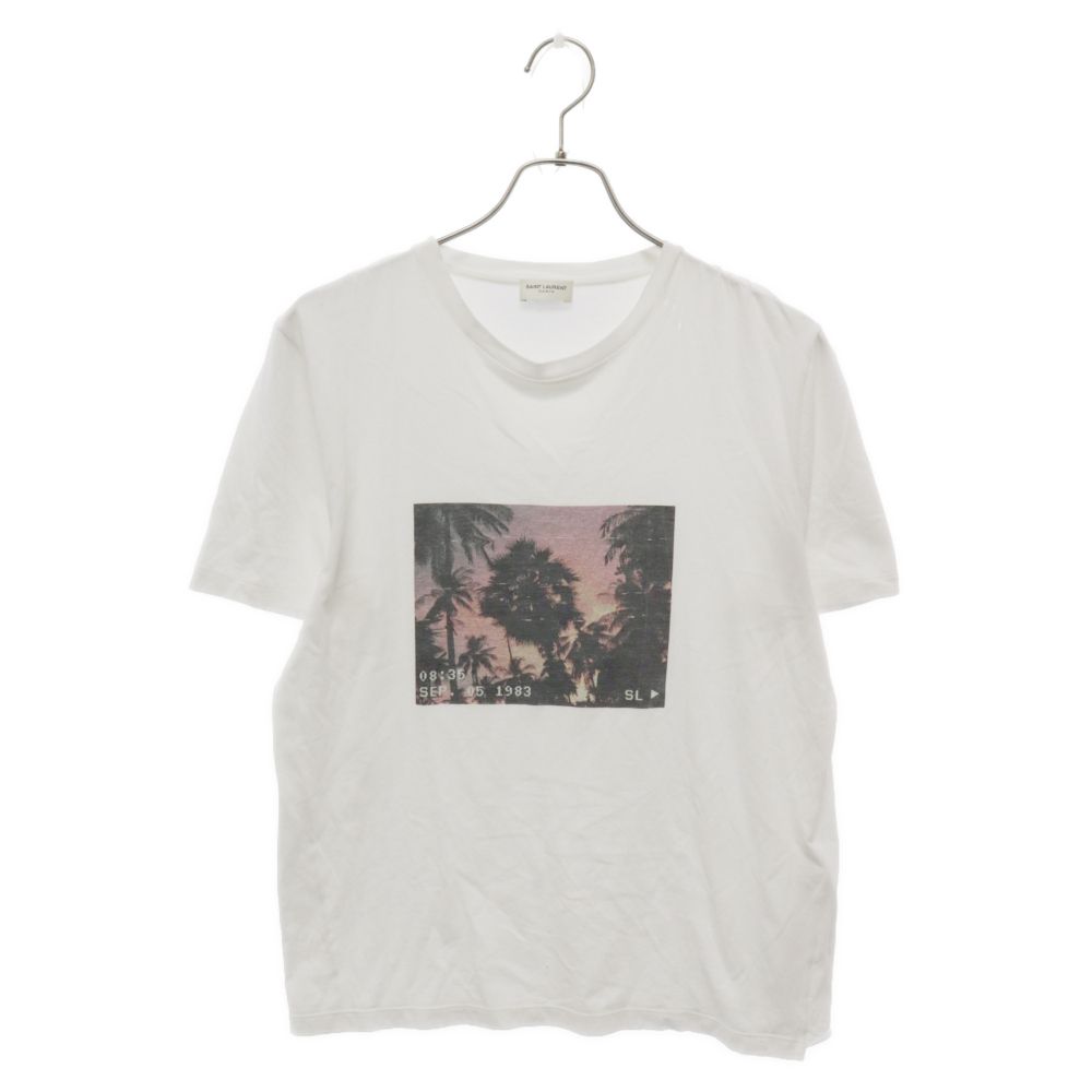 SAINT LAURENT PARIS フォトプリント Tシャツ SAINT LAURENT PARIS (サンローランパリ) 20SS フォトグラフィック
