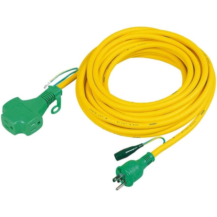 2営業日で発送 日動工業 日動 トリプルポッキン延長コード アース付 10m VCT1.25×3 黄 PPTVS10E 5026Y
