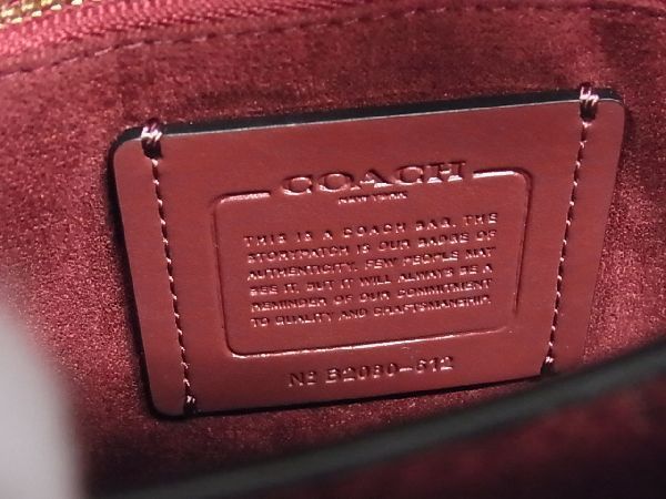 □新品同様□ COACH コーチ B2080-612 レザー チェーン ショルダー