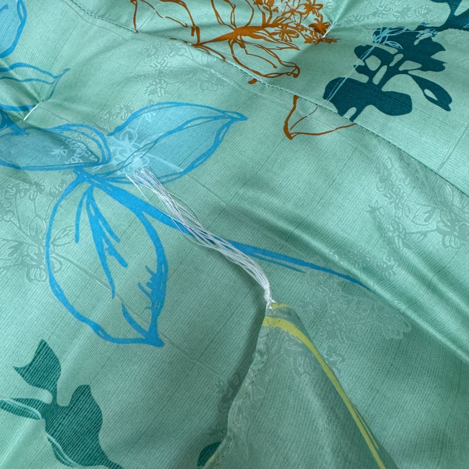 在庫品 敷き布団 敷布団 綿布団 めん布団 和布団 手作り布団 ふとん グリーン 昔ながらのお布団 シングル 100×200 インド綿 和式 ふかふか MARWIL-DEMENAGEMENTS_CH