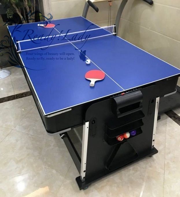４in１ マルチビリヤード台 卓球 ホッケー チェス パーティー向け 4in1 マルチビリヤード台 卓球 ホッケー チェス パーティー