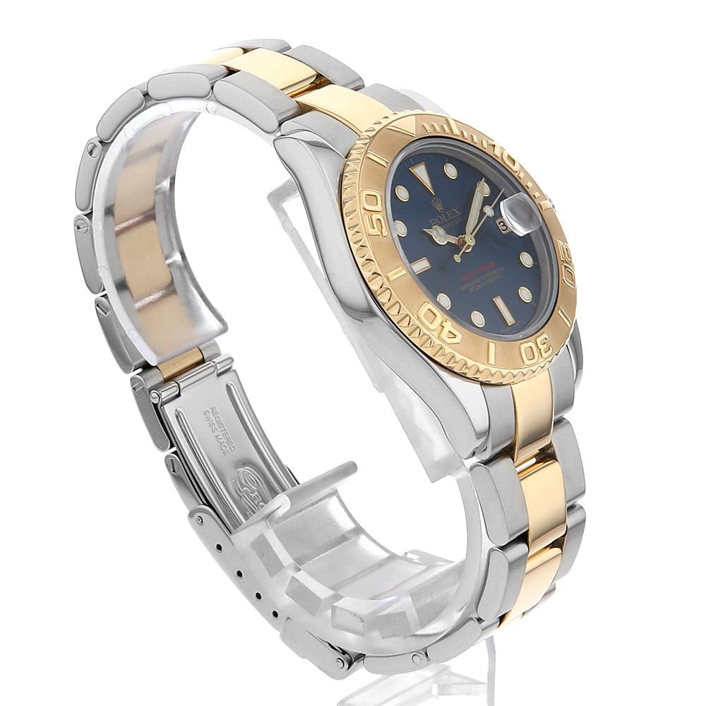 ロレックス ヨットマスター 168623 ブルー P番 中古 ボーイズ