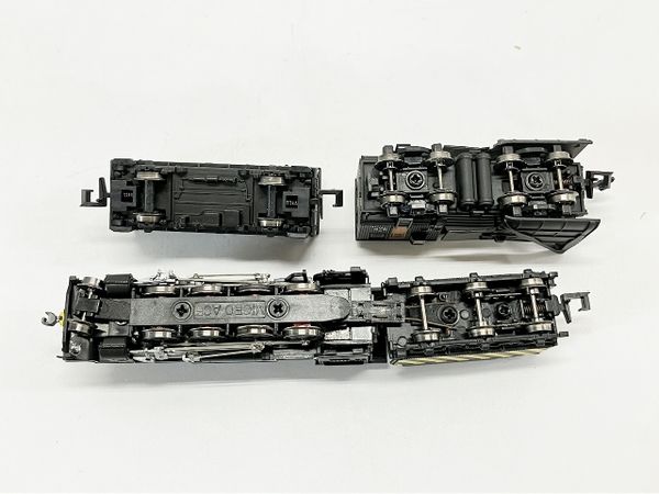 キ916&ヨ4400【♯054】メーカー不詳 49648＋キ916＋ヨ4400 (蒸気機関車9600+マックレー車+車掌車
