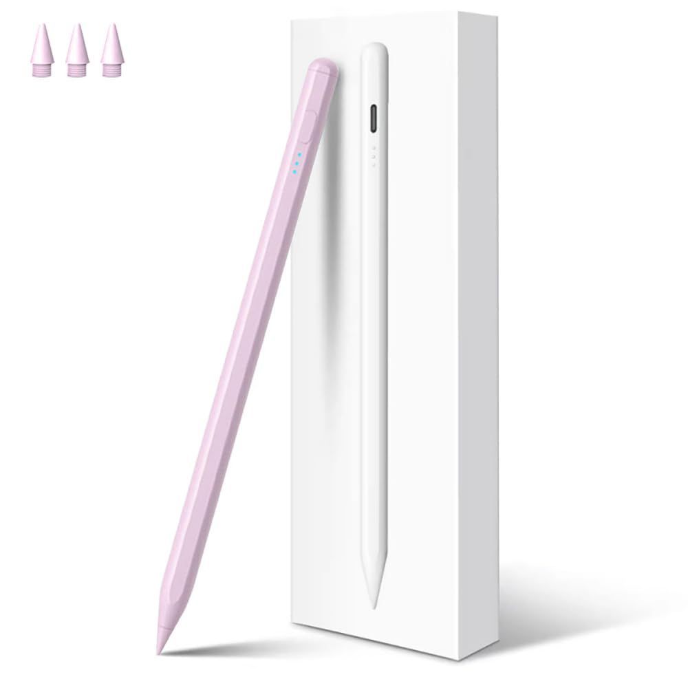 【在庫処分】急速充電対応スタイラスペン iPad用 パームリジェクション機能搭載 (ピンク) タッチペン Sisyfos