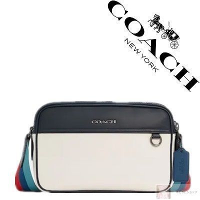 COACH コーチ バッグ C4147 チョークマルチ ダブルジップ ショルダーバッグ グラハム クロスボディー - メルカリ