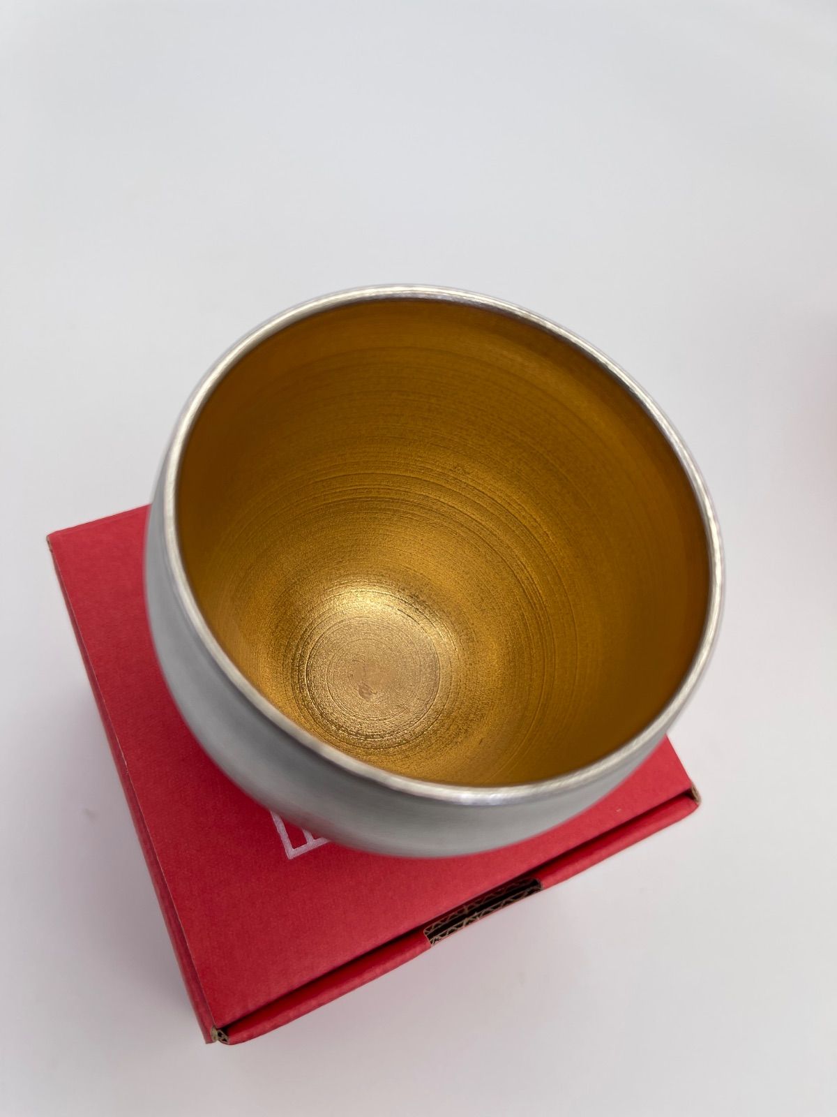  有田焼 匠の蔵 SAKE GLASS 銀閣 丸 ＆金彩 反 2301 コップ グラス コップ グラス 酒器