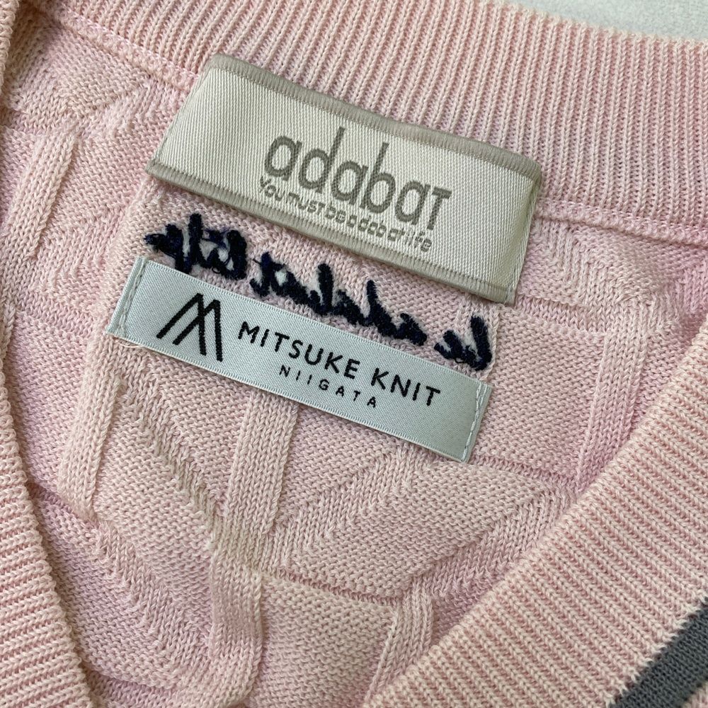 サイズ：48 ADABAT アダバット MITSUKE KNIT ニットベスト 総柄