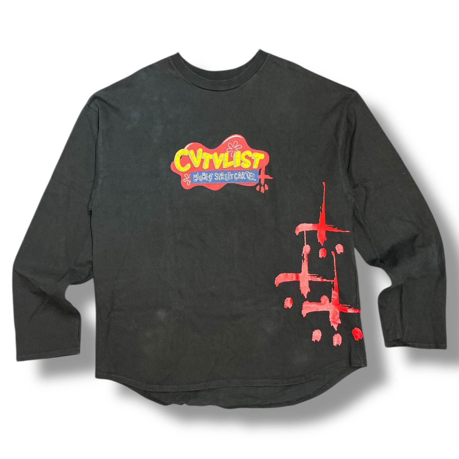 【極美品】CVTVLIST カタリスト　ロンT ダメージ加工 極美品】CVTVLIST カタリスト ロンT ダメージ加工 極美品
