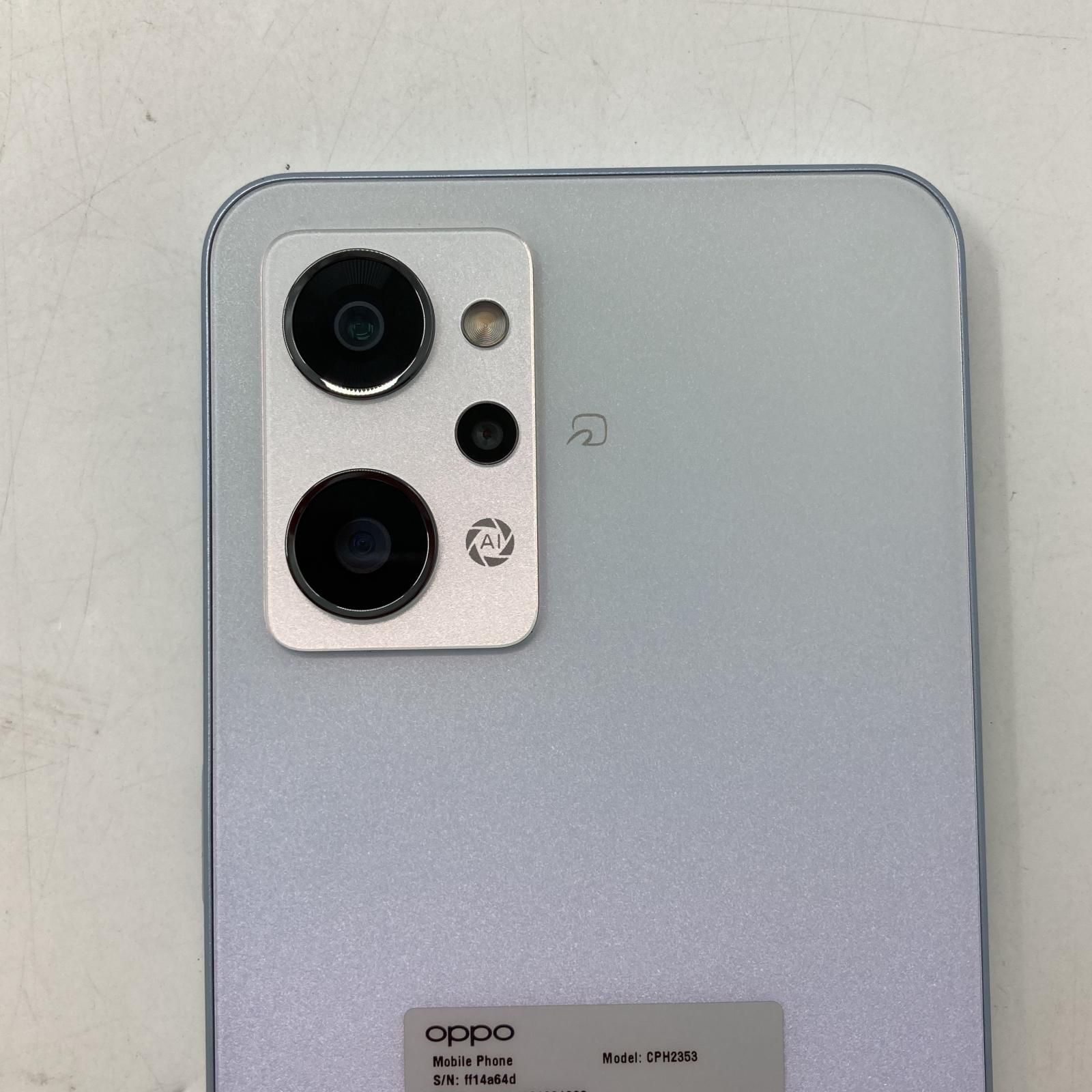 OPPO Reno7 A 128GB SIMフリー　画面割れあり OPPO Reno7 a ドリームブルー（画面割れあり） OPPO OPPO Reno7 A SIM