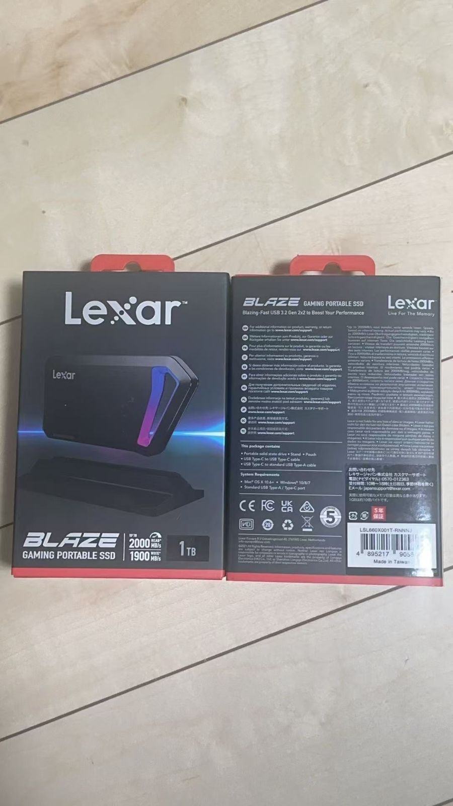 Lexar Blaze 1TB ポータブルSSD LSL660X001T-RNNNJ 新品 - メルカリ