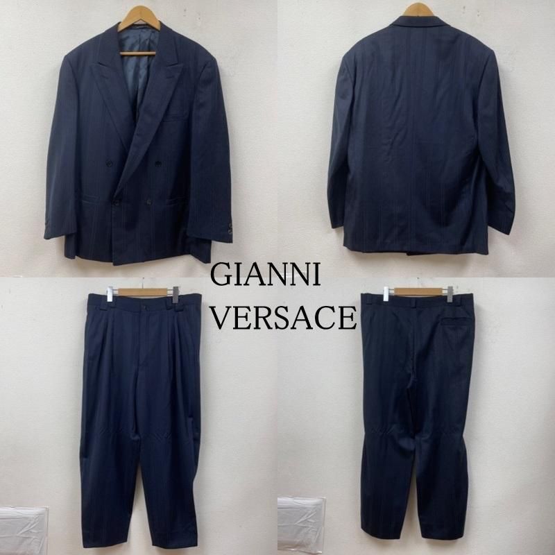 ジャンニヴェルサーチ ダブル スーツ セットアップ Gianni Versace ジャンニヴェルサーチ ダブルスーツ ブラック