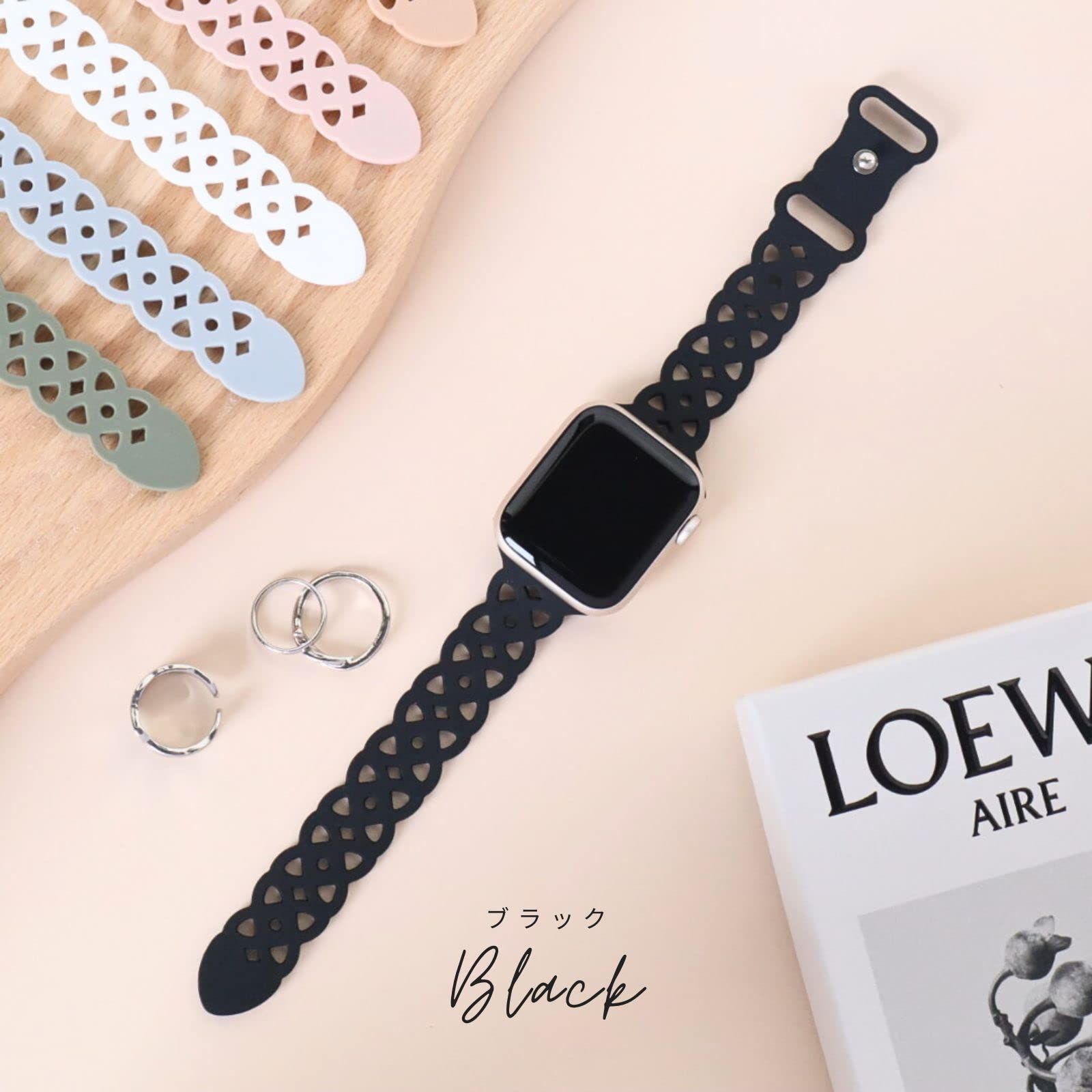 ★新品　エルメス　アップルウォッチ　ラバーバンド　シリコン 新品 [AriRi] アップルウォッチ バンド ロエベ ラバー シリコン