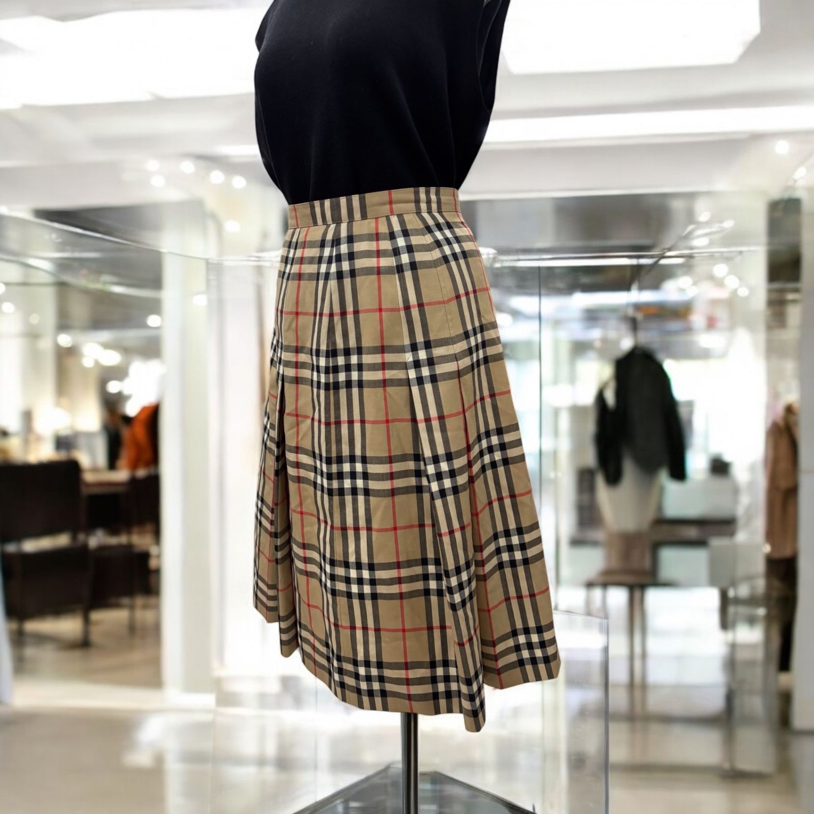 Burberrys バーバリー　ノバチェック　プリーツスカート　卒業式　150 Burberrys バーバリーズ ノバチェックプリーツスカート ミドル丈 36S