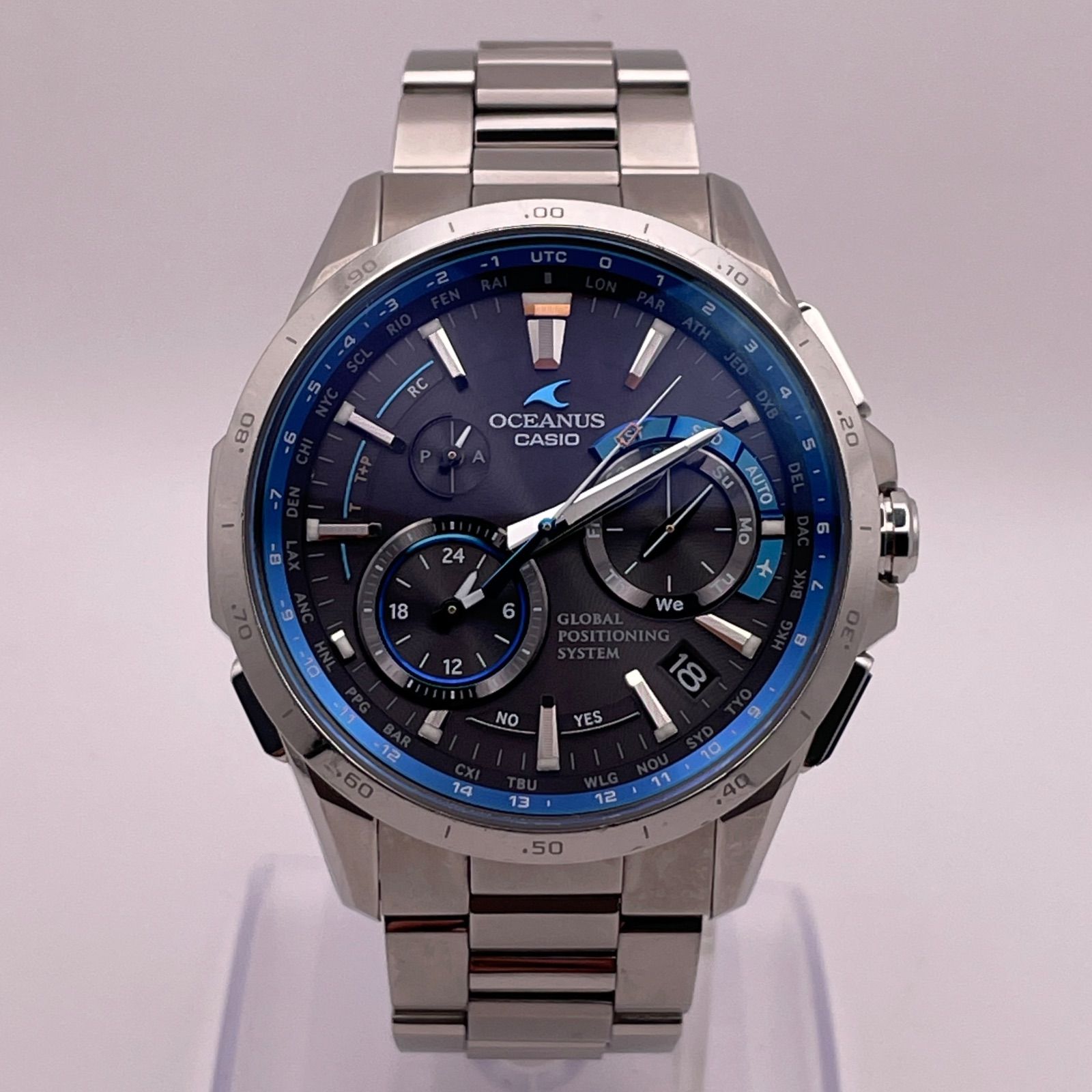 T454）良品 稼動品 CASIO カシオ GPS電波ソーラー OCEANUS オシアナス 