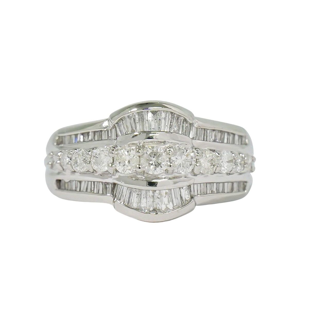 本物 ダイヤモンド 1.00ct Pt900 リング 指輪 14号 プラチナ  