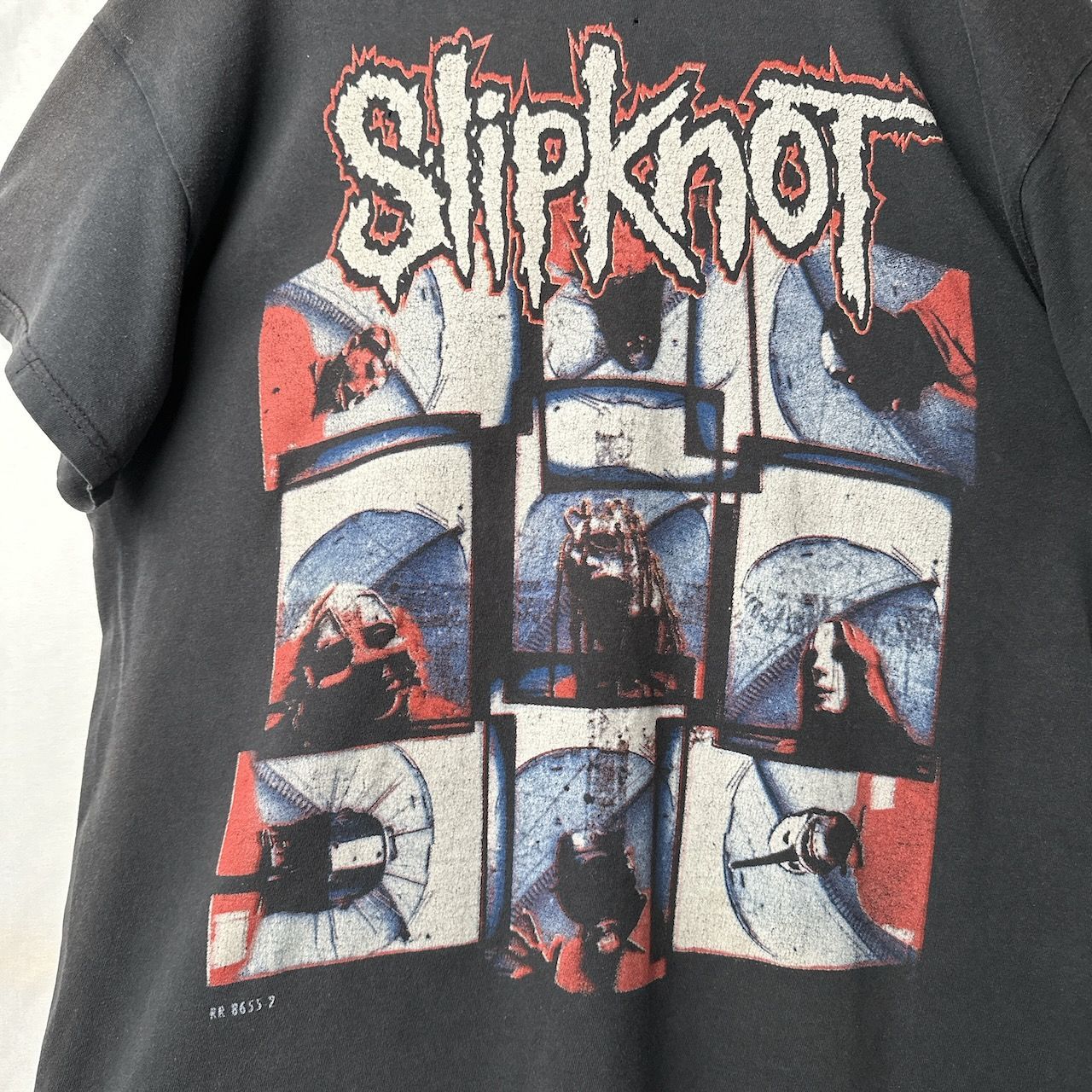 Slipknot 両面 プリント バンドT バンT ロックT 音楽 ダメージ くすみ