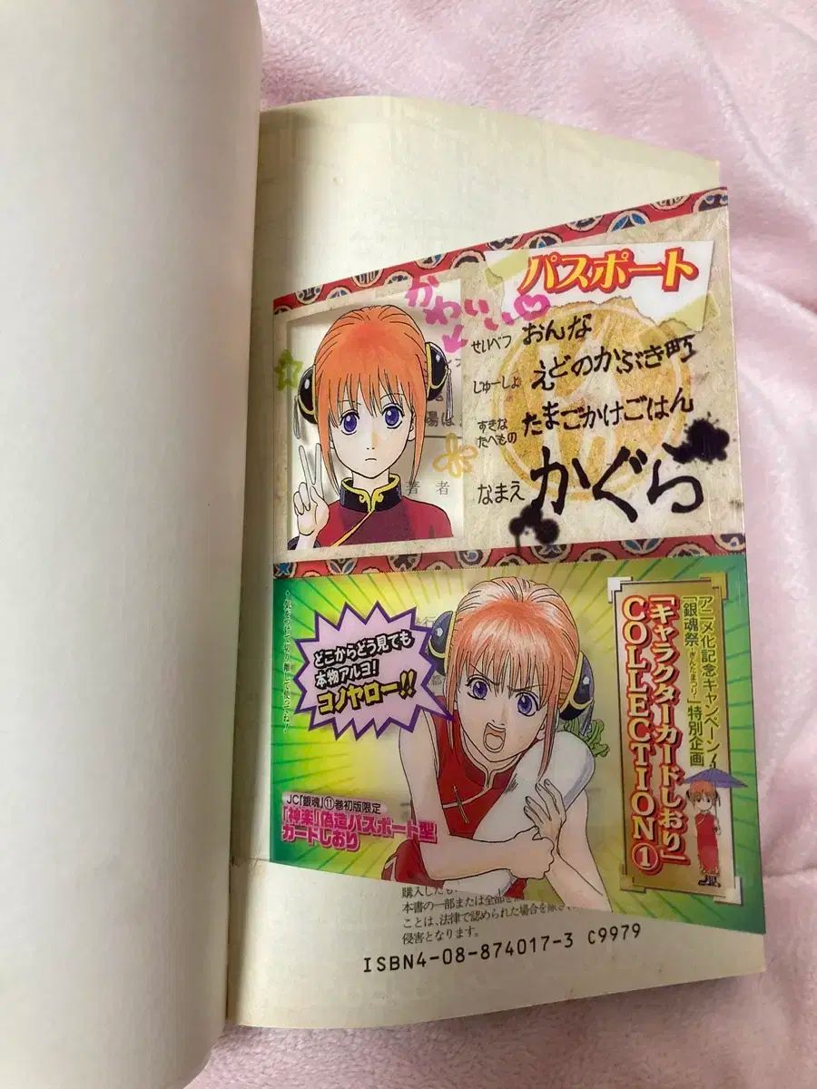 銀魂 11巻 初版限定「神楽」偽造パスポート型カードしおり付き 8