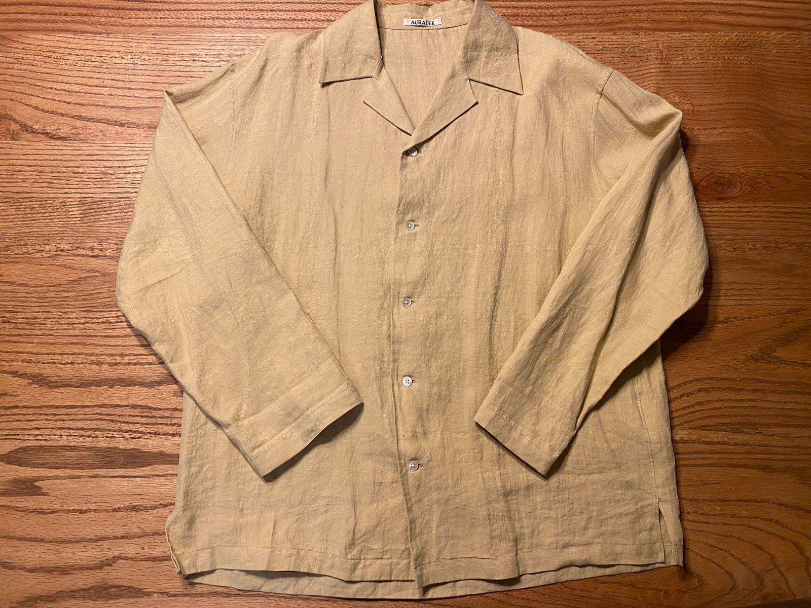 AURALEE LINEN GABARDINE OVER SHIRTS - シャツ