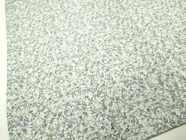 平和屋着物●上質な小紋　型染め　扇面楓文　正絹　逸品　未使用　DAAV8766tw 平和屋着物○上質な小紋 型染め 扇面楓文 正絹 逸品 未使用