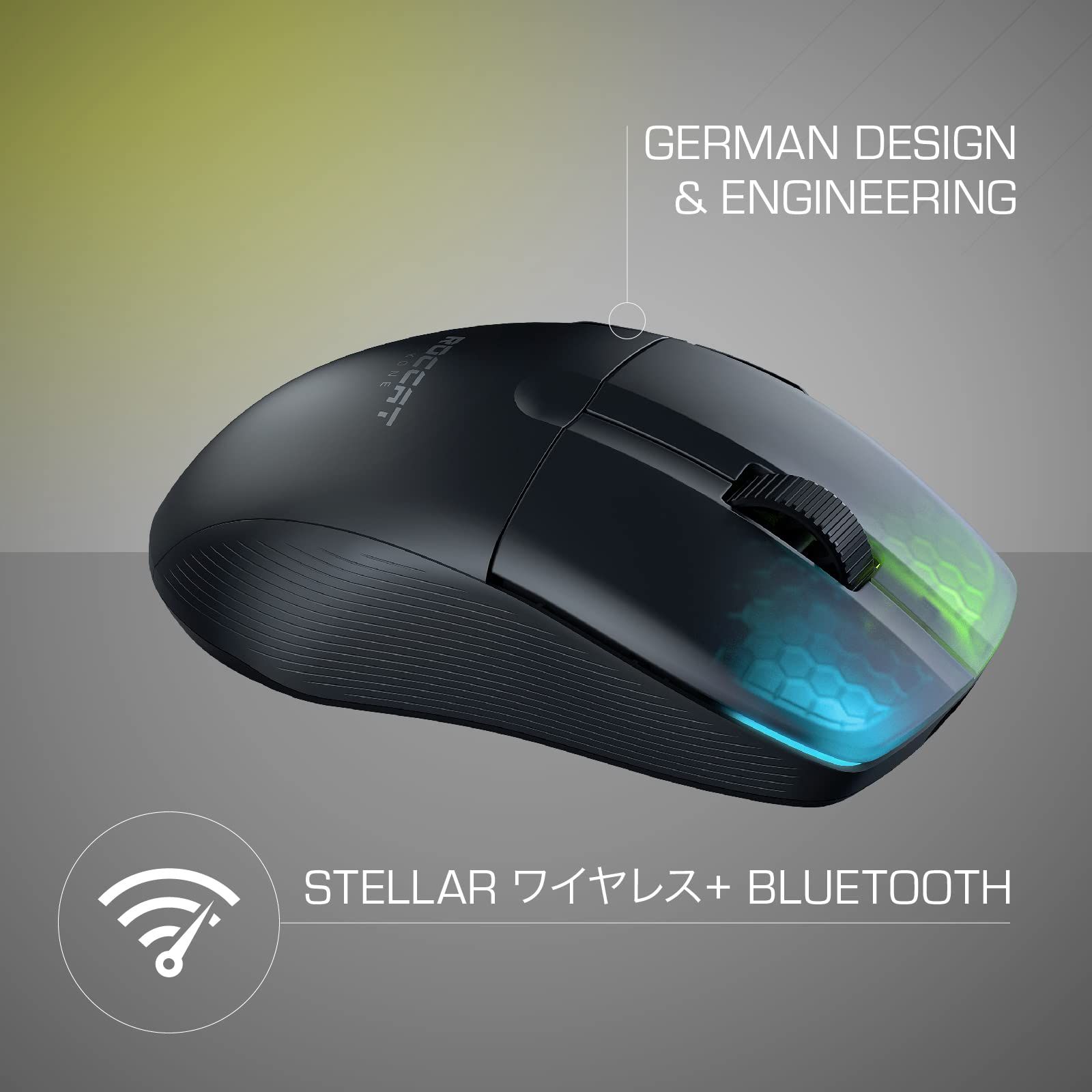PC周辺機器 ROCCAT ゲーミングマウス Kone Pro Air ワイヤレス 2.4GHz