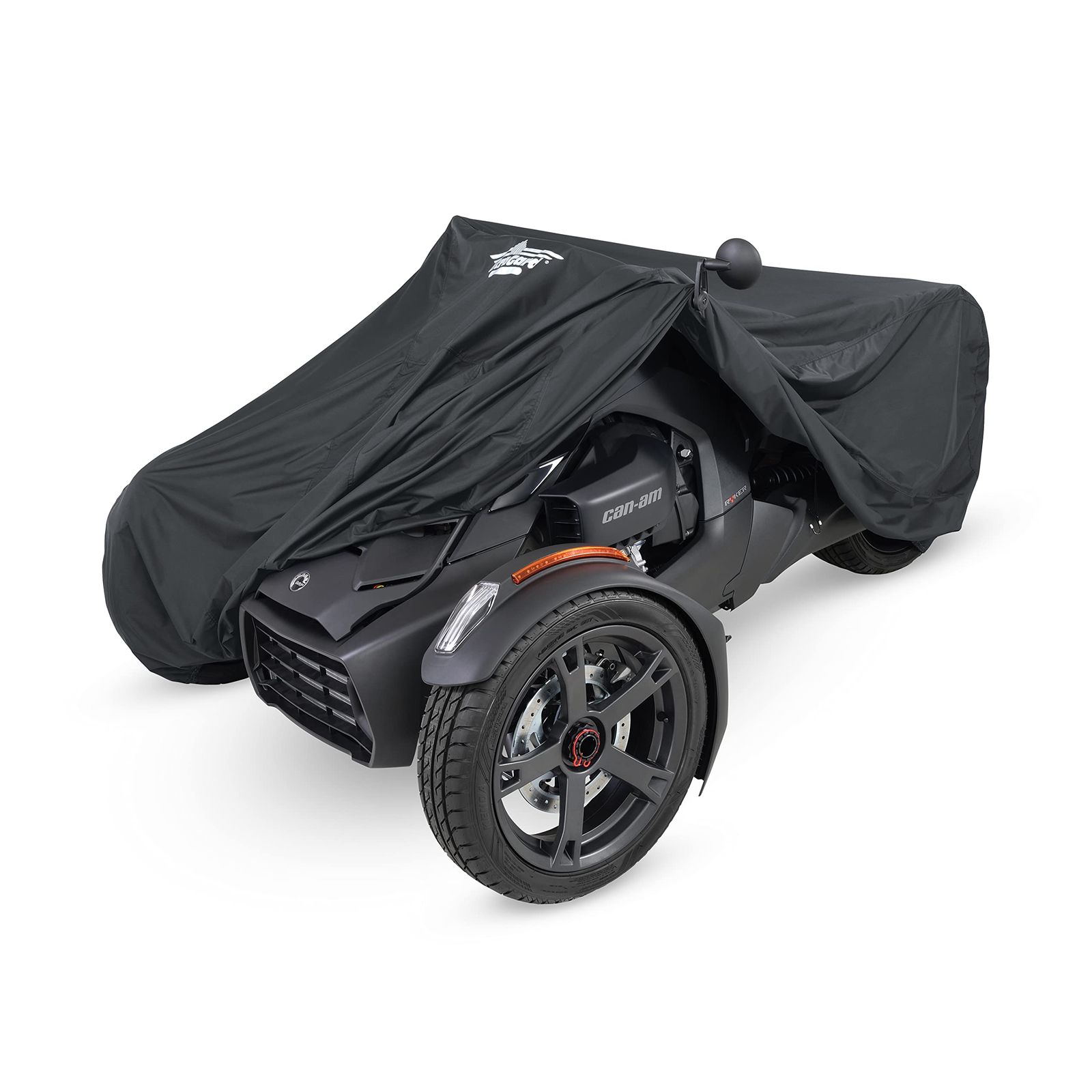 UltraGard Can-Am Ryker フルバイクカバー 拡張 なポーチ付き - 防水 フロントガラス保護 バンジータイダウン 反射 ブラック 4-374 Ryker 600|900|スポーツ|ラリー|ライカーラリー