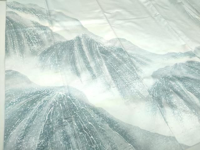 平和屋着物○石川県指定無形文化財 牛首紬 白山工房 手織り 訪問着